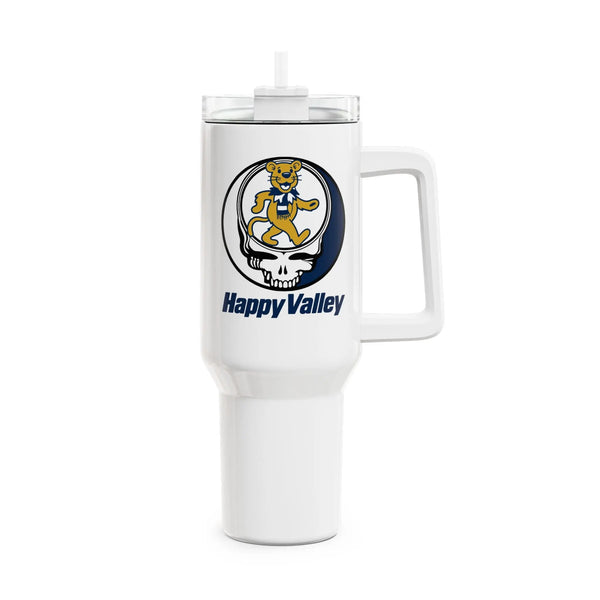 Grateful Dead - Happy Valley Dancing Lion Stealie "Fat Man" Tumbler,  Double Insulated 40oz Travel Mug - StealieShop